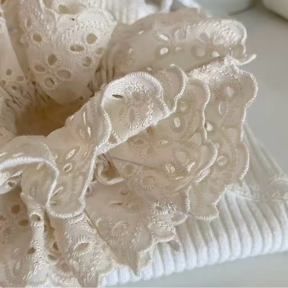 Lace Scrunchie for Women Ponytail 1Pcs - Picture 4 of 5